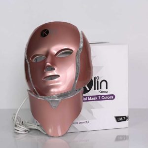 دستگاه جوانساز و روشن کننده پوست ماسک صورت وگردن مدل نقابی برند("klin")