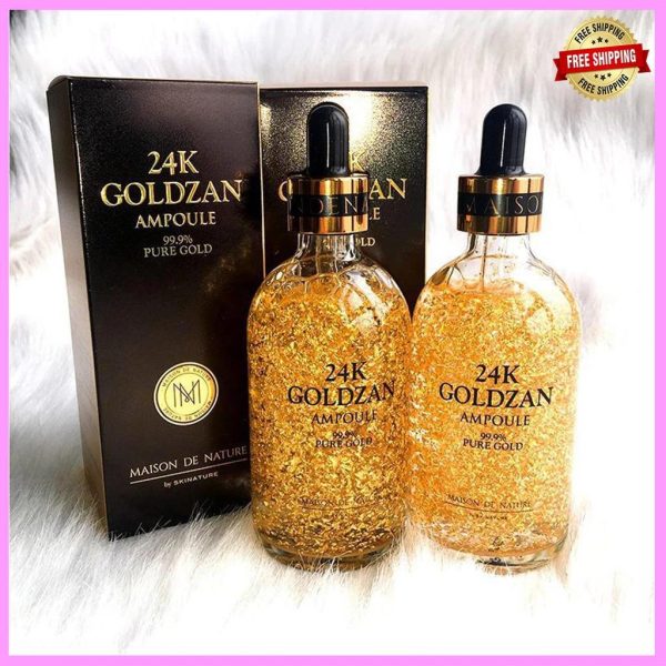 سرم ضد چین و چروک صورت طلای 24 عیار مدل ("GOLDZAN")