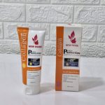 کرم ضد آفتاب بی رنگ برند نیو رز 50 spf حجم 130میل ماندگاری 24 ساعته