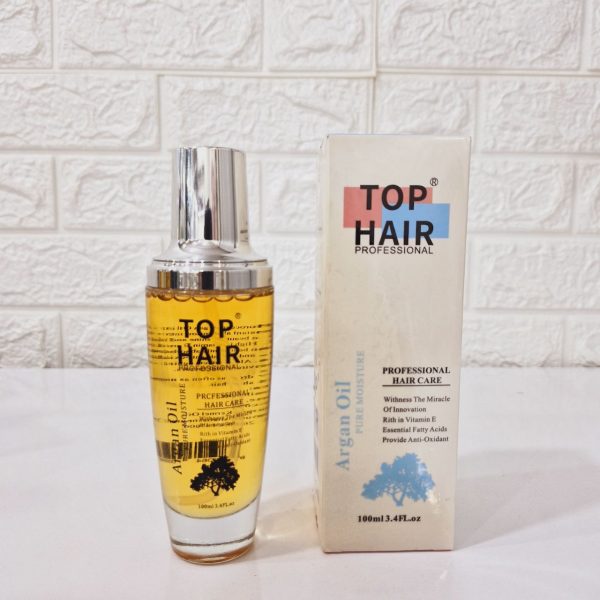 روغن آرگان حرفه ای مو برند تاپ هیر Top Hair با حجم 100 میل