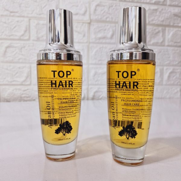 روغن آرگان حرفه ای مو برند تاپ هیر Top Hair با حجم 100 میل