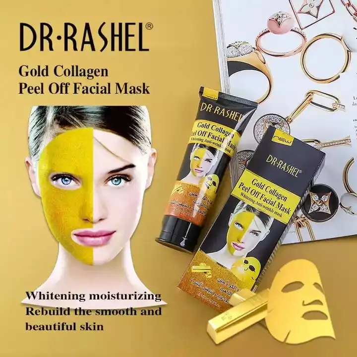 ماسک پیل آف طلا کلاژن دکتر راشل 120گرم DR.RASHEL Gold Collagen Peel Off Mask