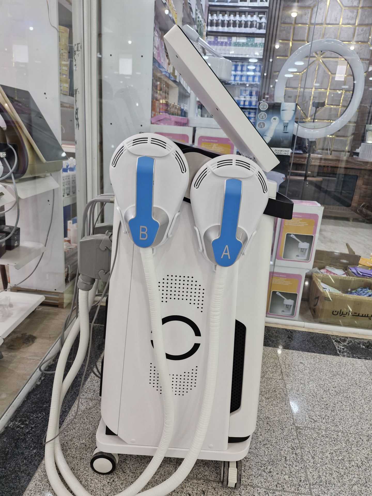 دستگاه لاغری دوکاره بدن و صورت EMSSlim