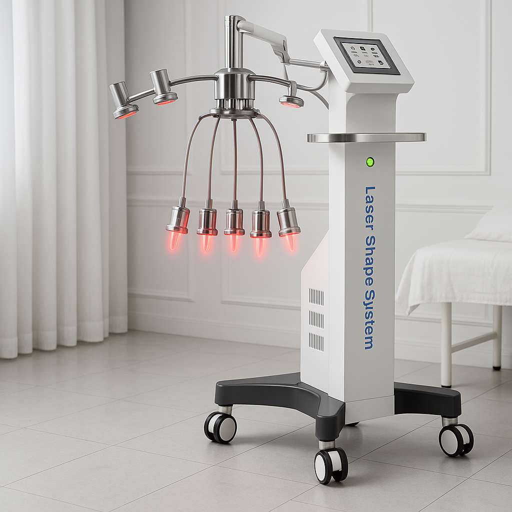 دستگاه لیزر قرمز ۶ بعدی لاغری بدن 635 نانومتر