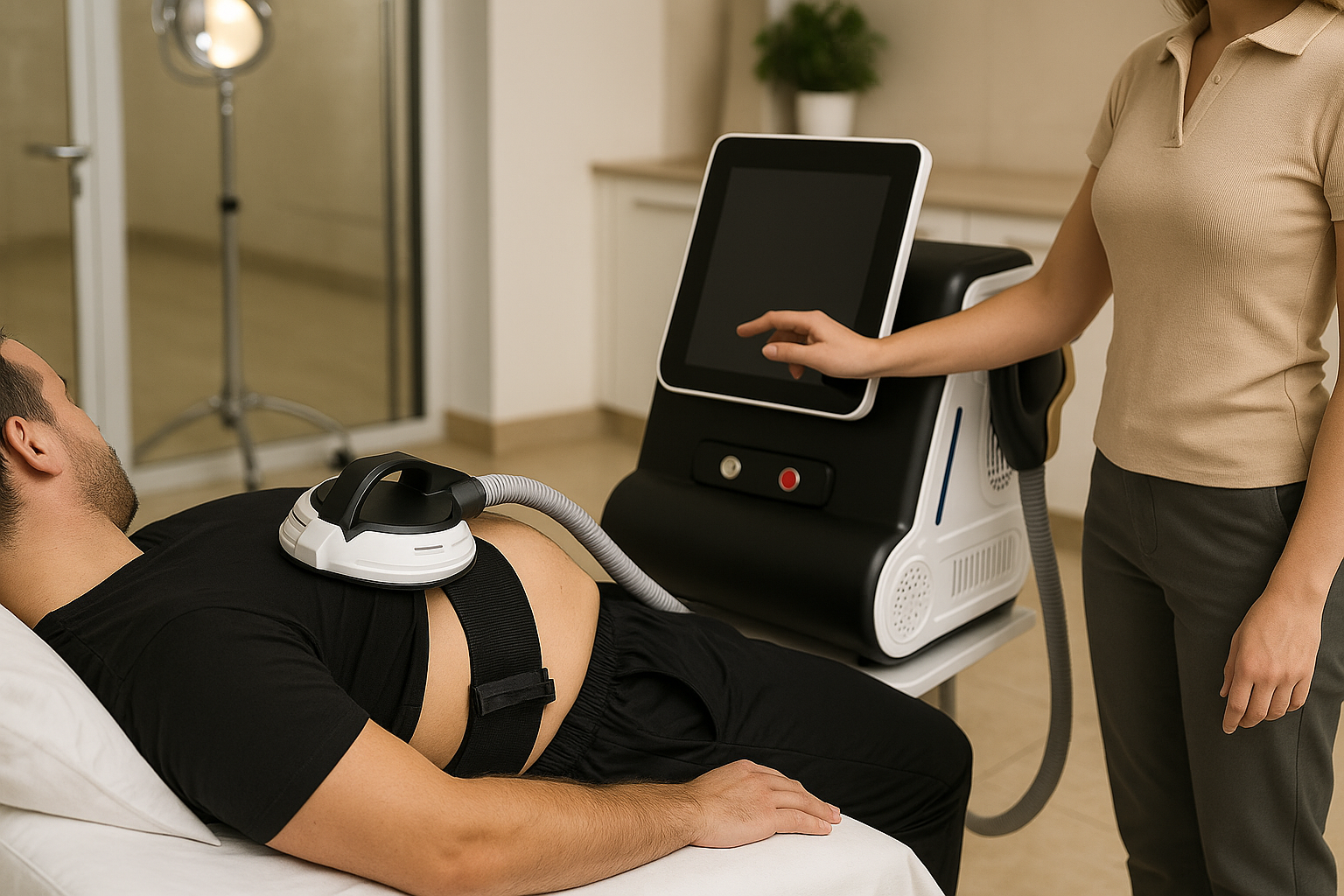 بهترین روش لاغری شکم با EMS